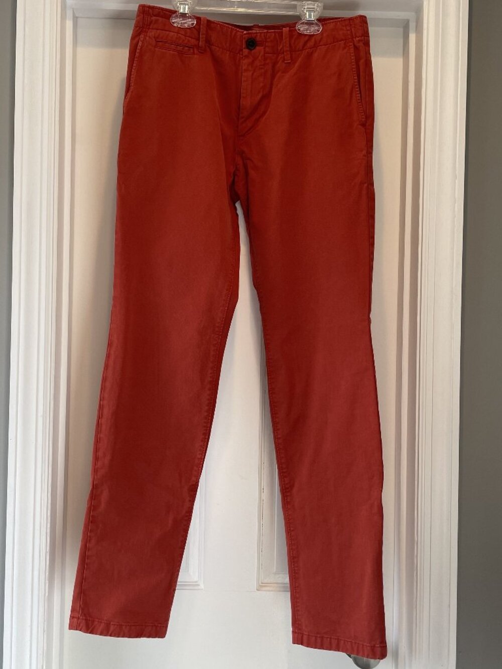 Gap The Lived-in Skinny Khakis Rustic Red 100% Cotton Size 30/32